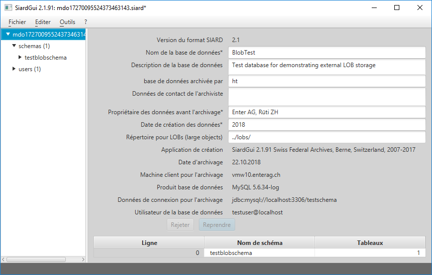 Emplacement global externe pour LOBs